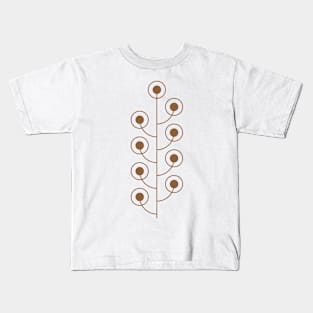 Geometric minimalist nature leaves #5 Kids T-Shirt